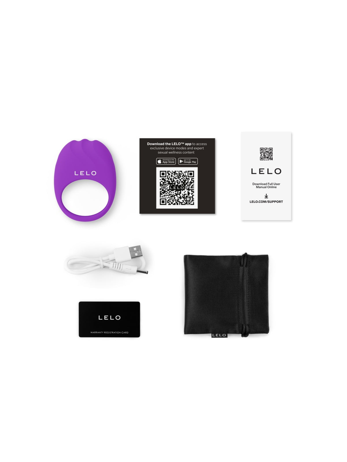 LELO LIFEGUARD Originals flexible vibrating cock ring made of ultra-smooth premium silicone.
