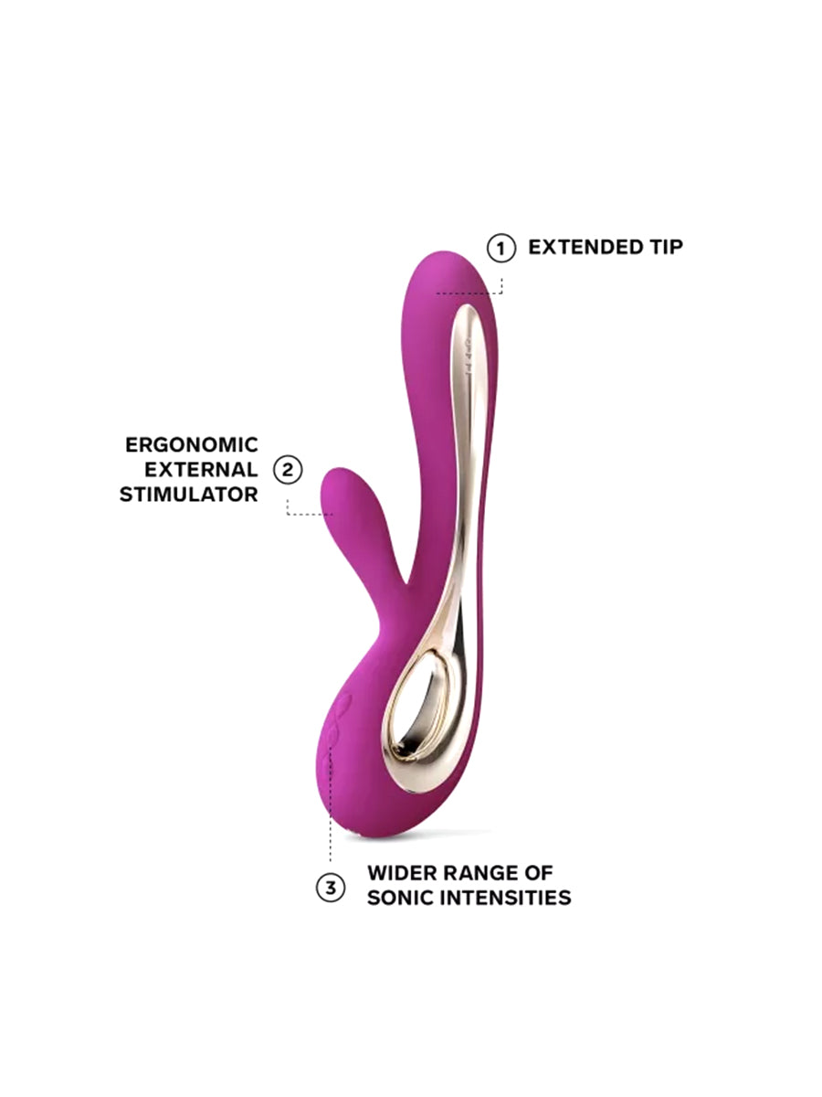 LELO SORAYA 2 dual-action sculptural vibrator crafted from body-safe silicone.