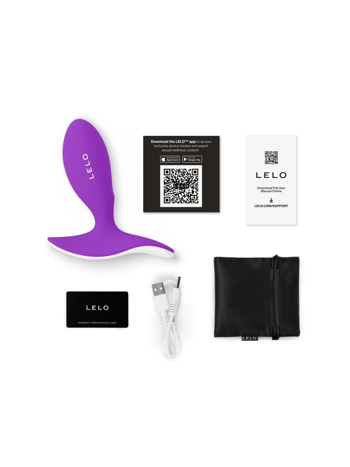 LELO SURFER Originals sleek prostate massager and anal plug coated in extra soft premium silicone.