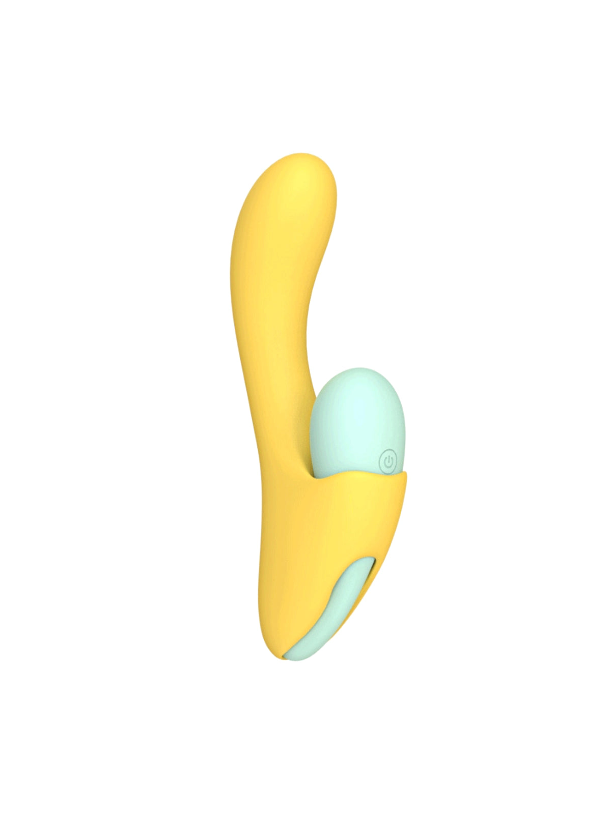 Mina Bloom 2 in 1 rabbit vibrator made of liquid silicone featuring a detachable remote control egg.