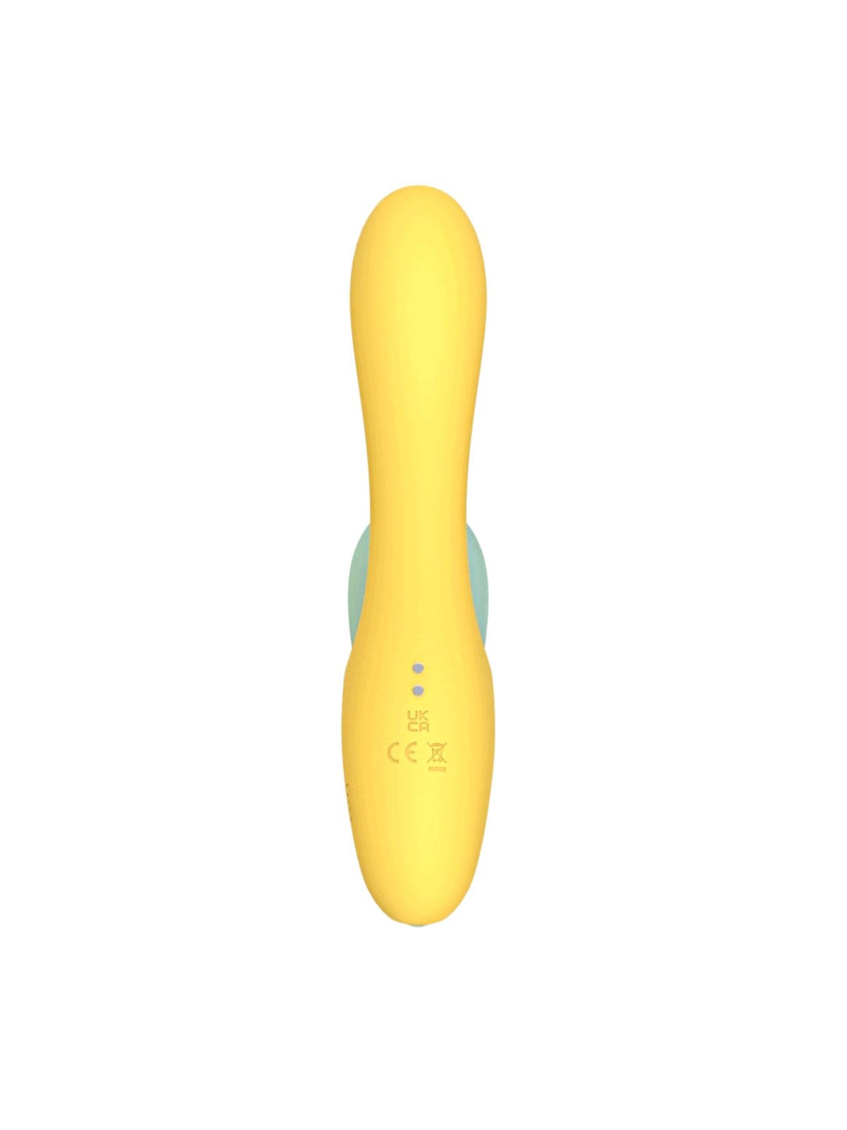 Mina Bloom 2 in 1 rabbit vibrator made of liquid silicone featuring a detachable remote control egg.