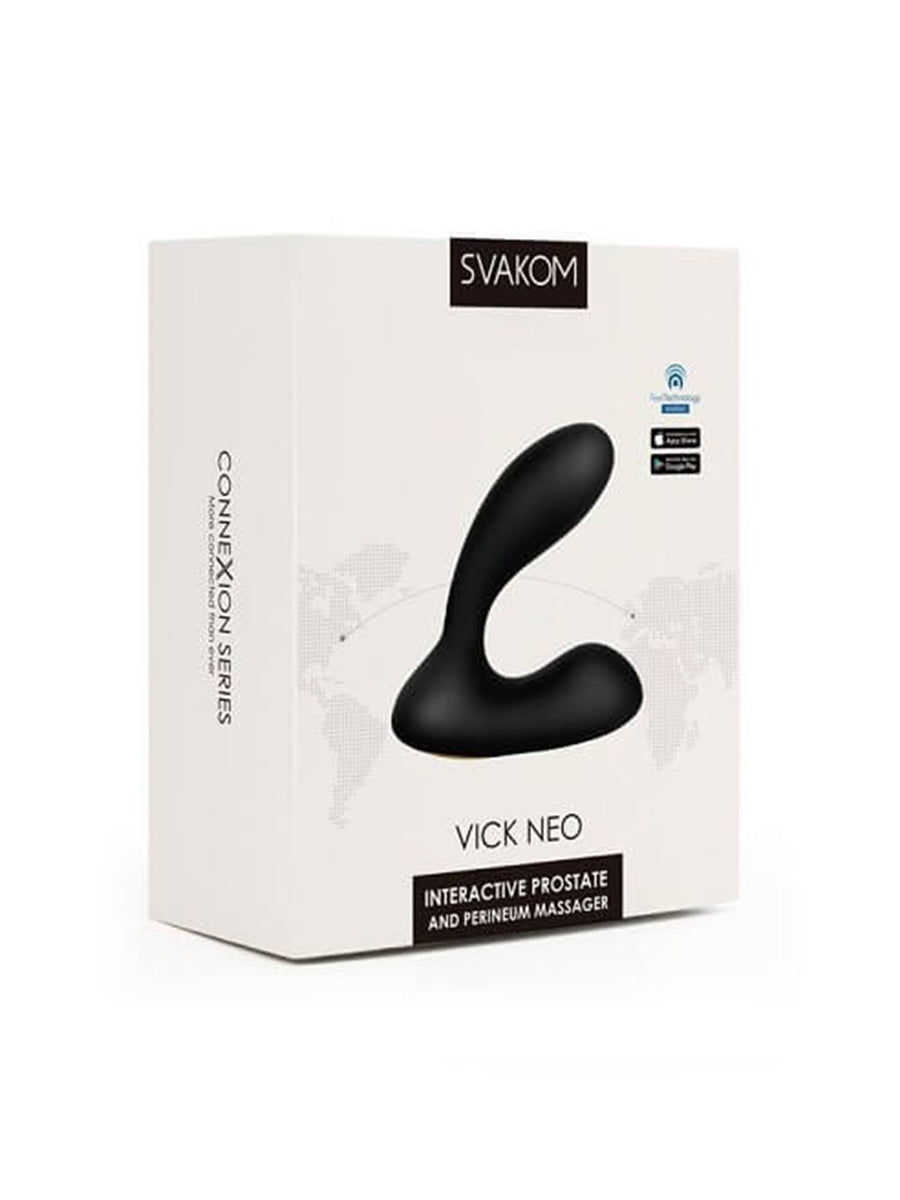 Vick Neo Interactive App Controlled Prostate Massager - Black
