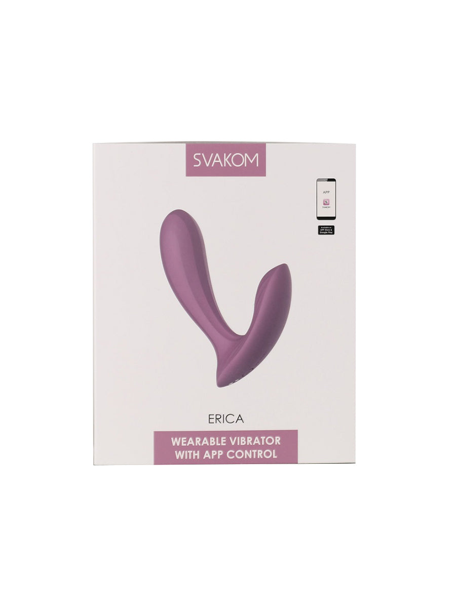 Erica Wearable Vibrator with App Control - Romantic Rose