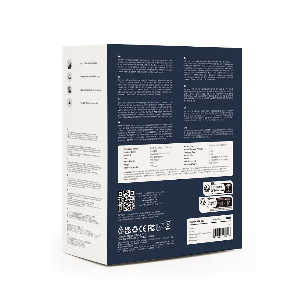 Iker Neo Prostate Massager Navy Blue