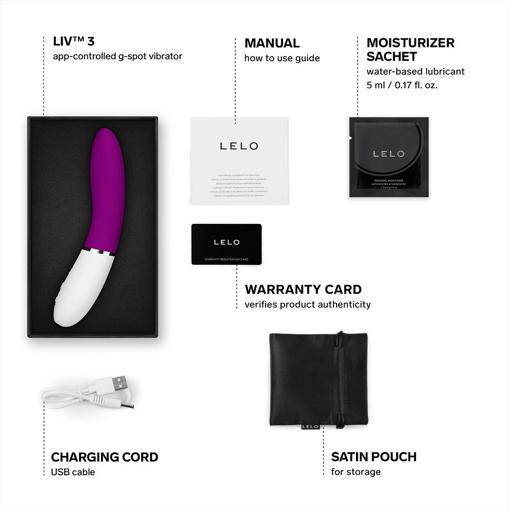 LIV 3 App Controlled G-Spot Vibrator Deep Rose