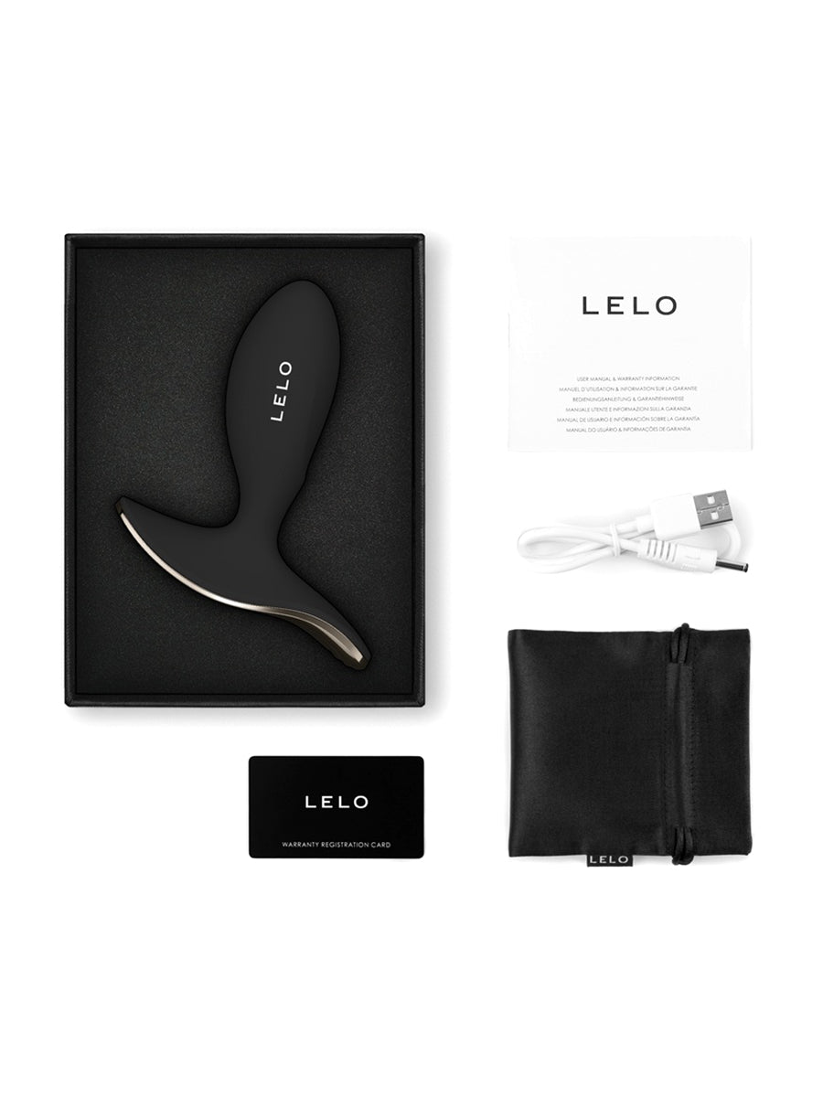 LELO Surfer 2 black silicone unisex vibrating anal plug toy_04