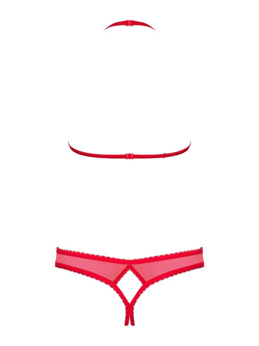 870-SEC Daring Red Lingerie Set