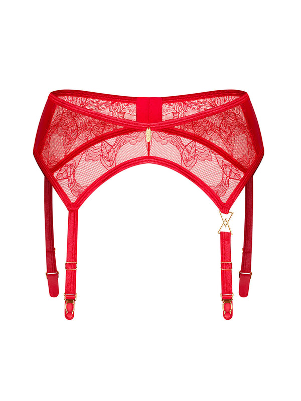 Obsessive Aliosa Garter Belt - Red