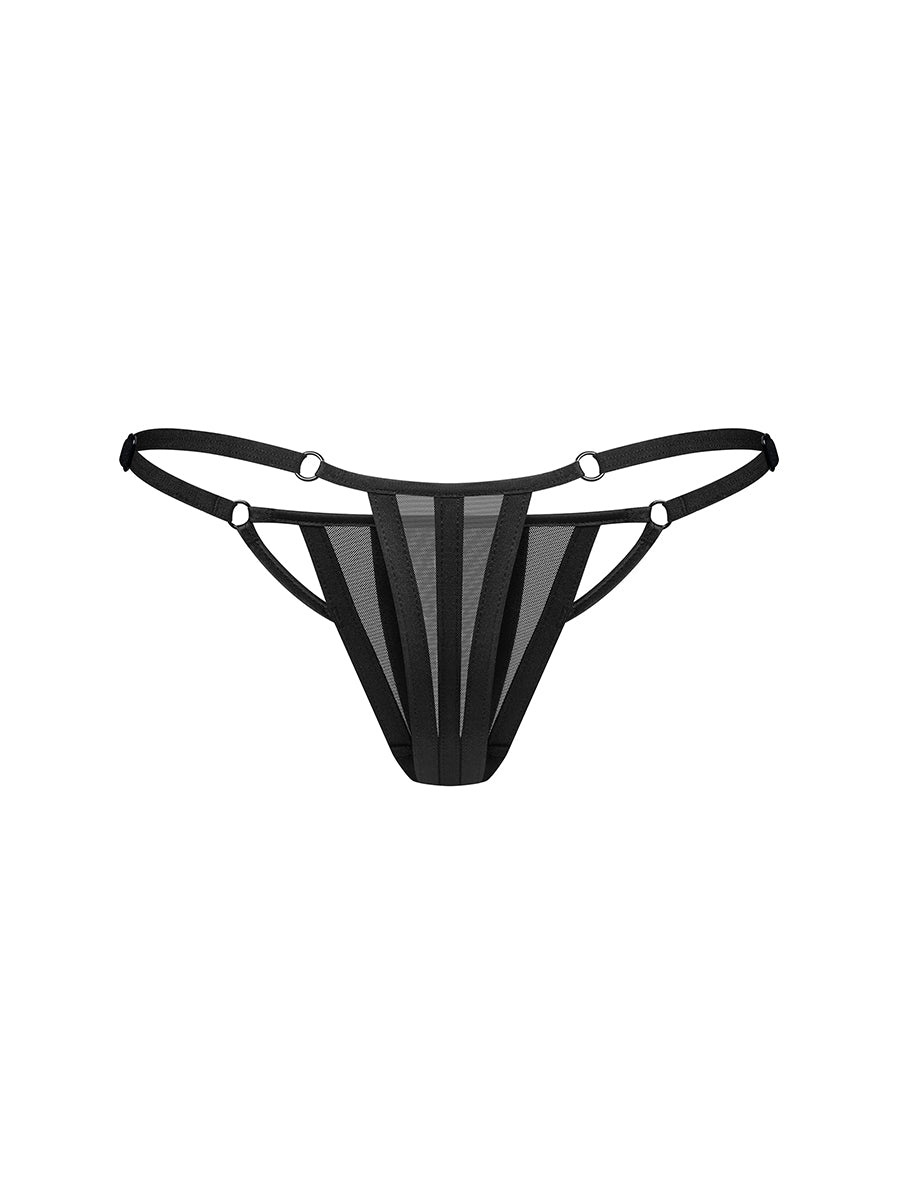 Aurorium Classic Black Thong