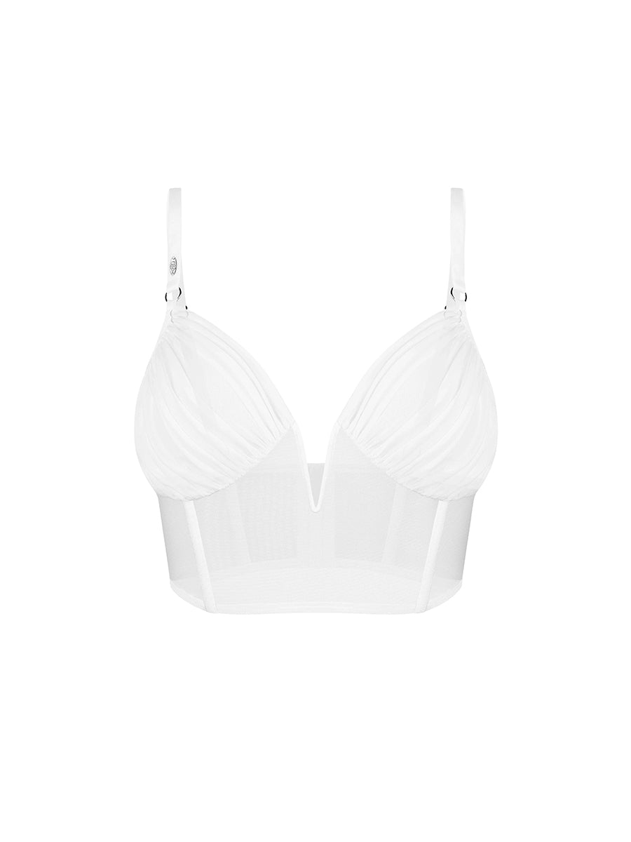 Aurorium White Top with Boning