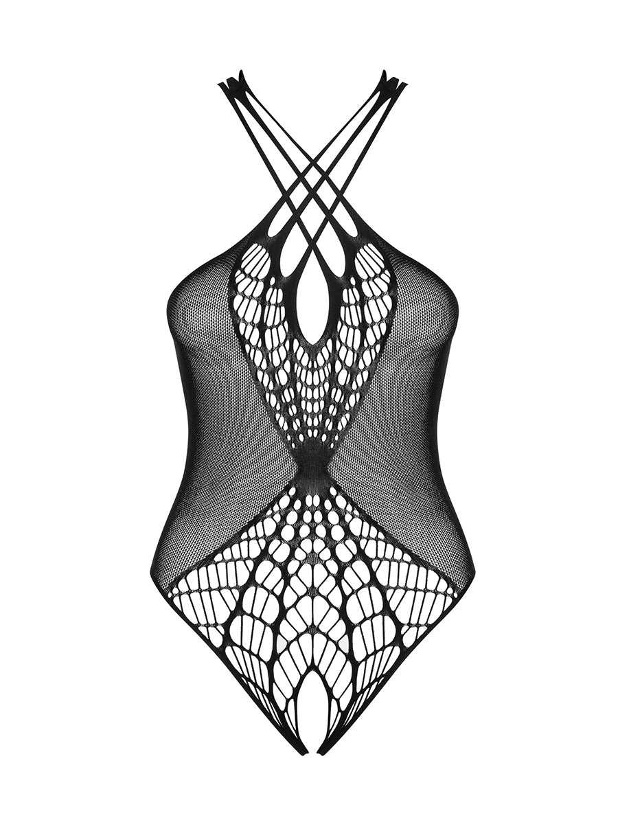 B118 Naughty Crothless Teddy - Black