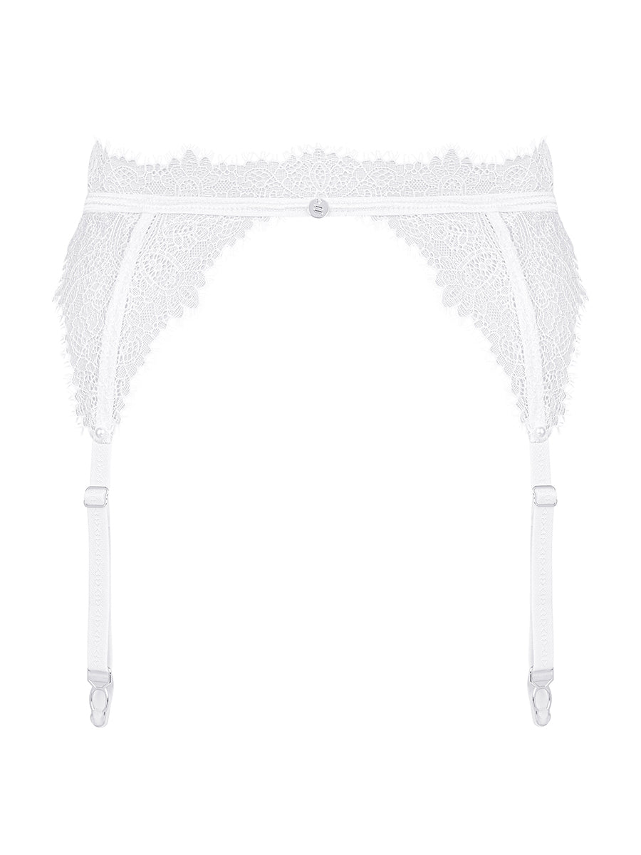 Bianelle Garter Belt - White