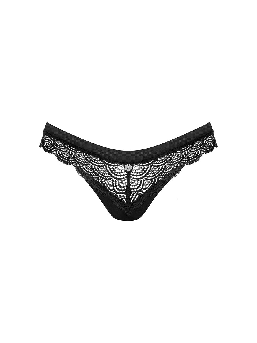 Chemeris Panties with Lace - Black