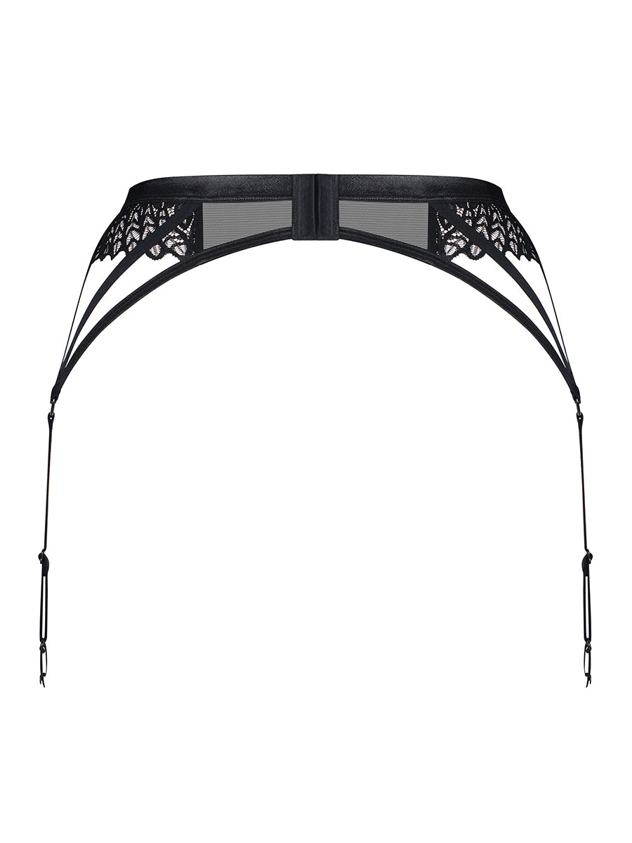 Donarella Garter Belt - Black