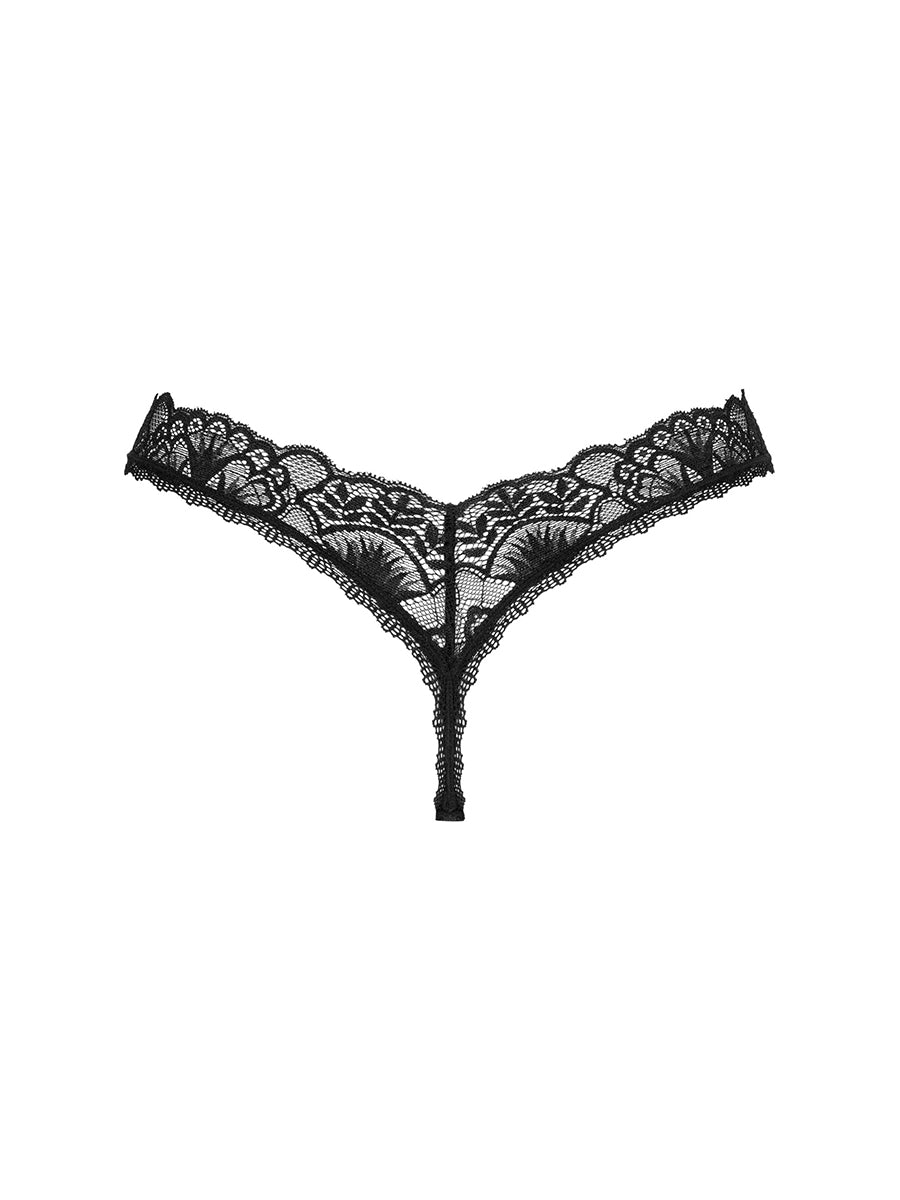 Donna Dream Lacy Thong - Black