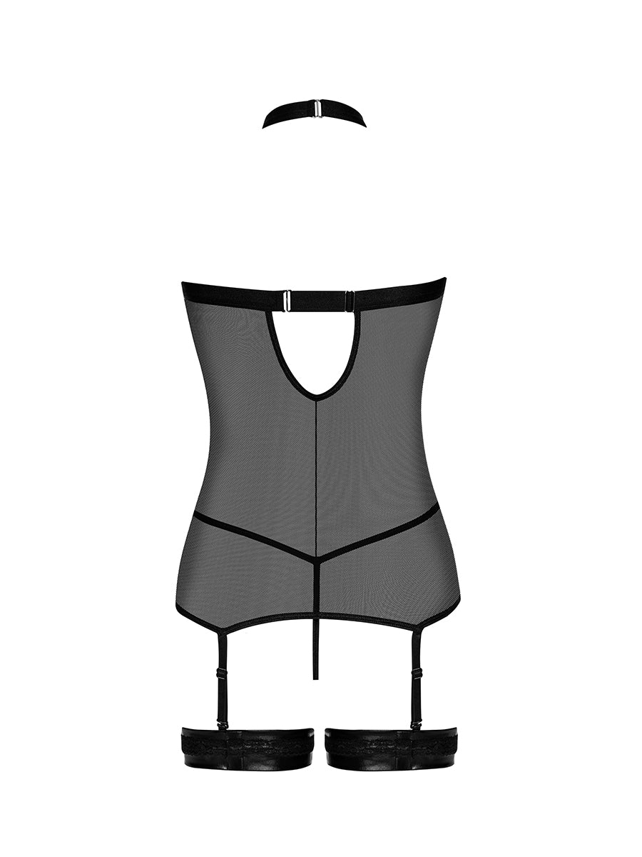 Ella Noir Corset Set