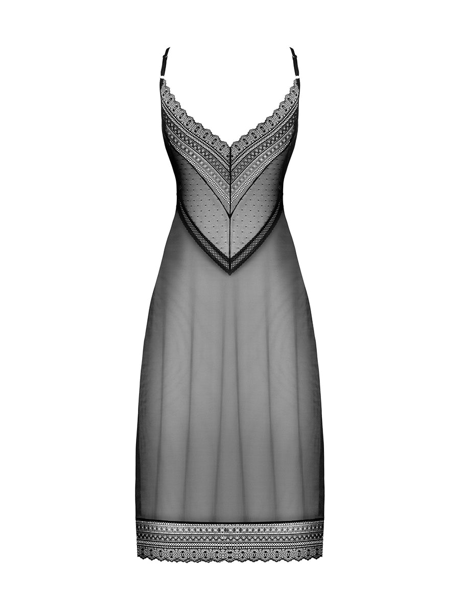 Estiqua Long Corset - Black