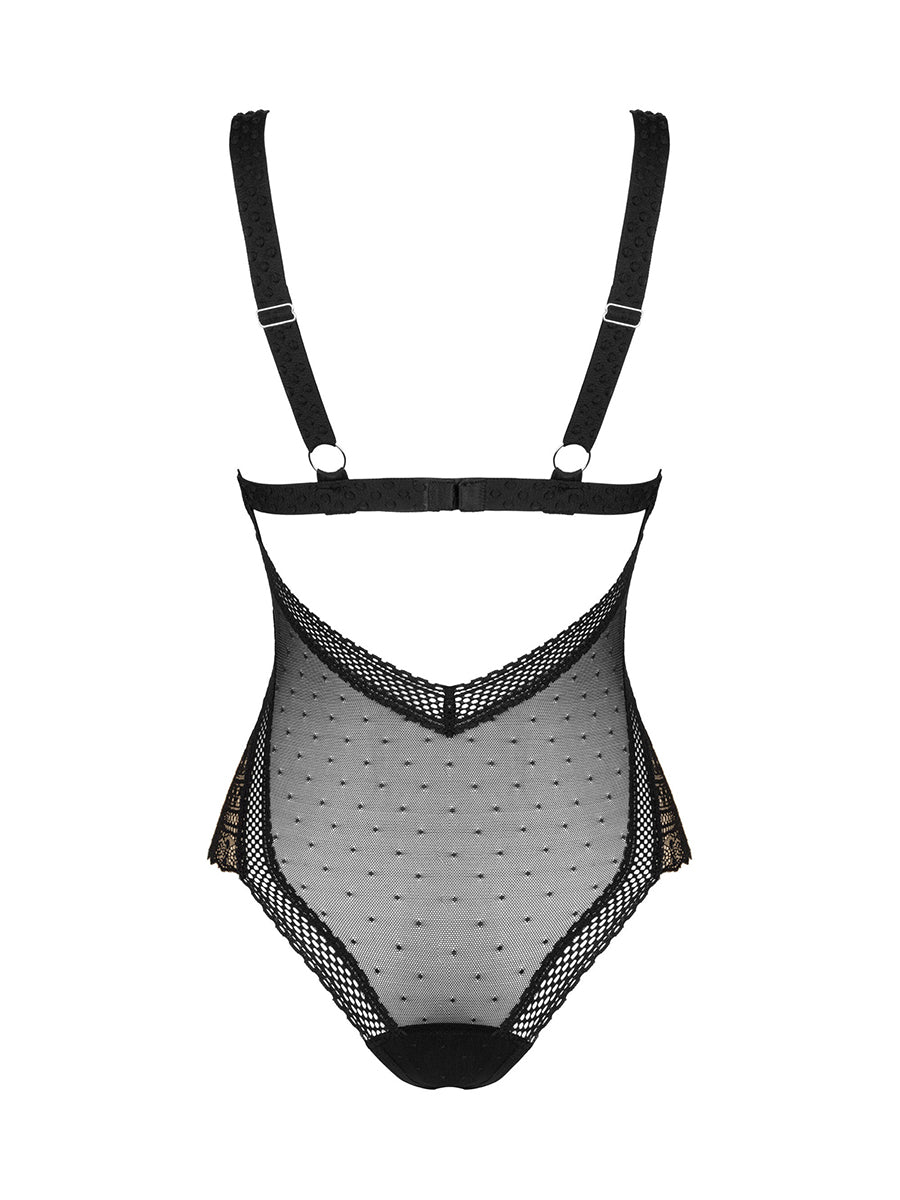 Estiqua See-through Teddy - Black