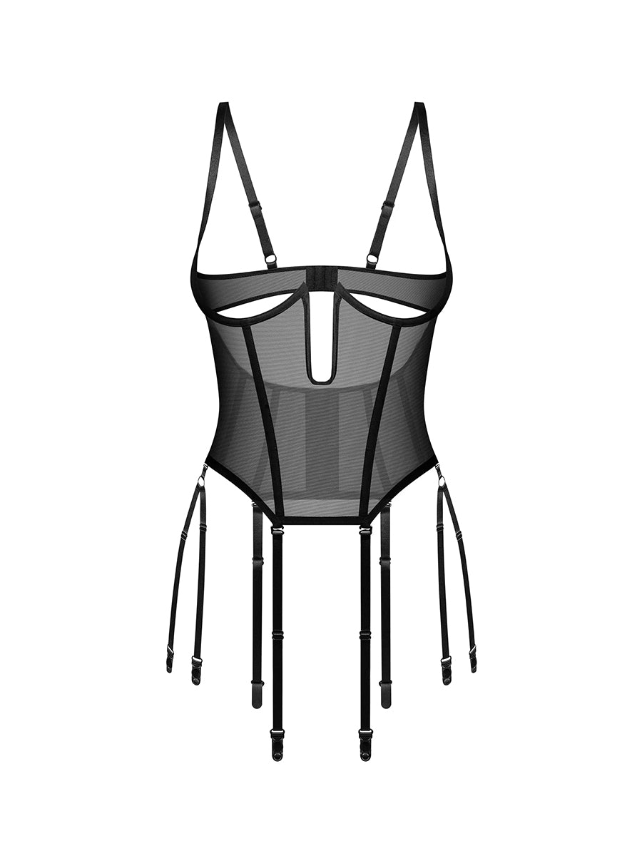 Euphori Cupless Corset - Black