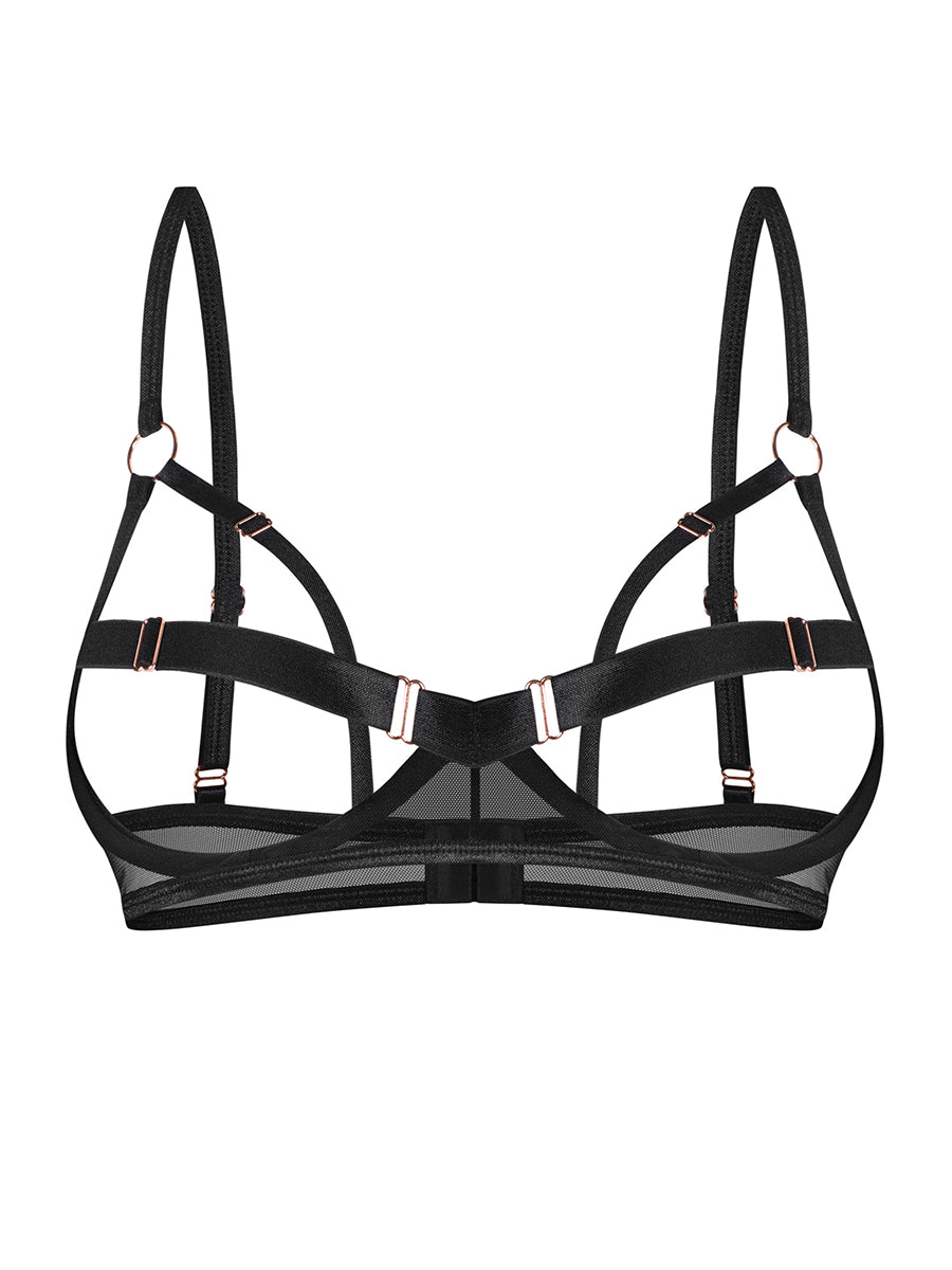 Euridia Open Cup Bra - Black
