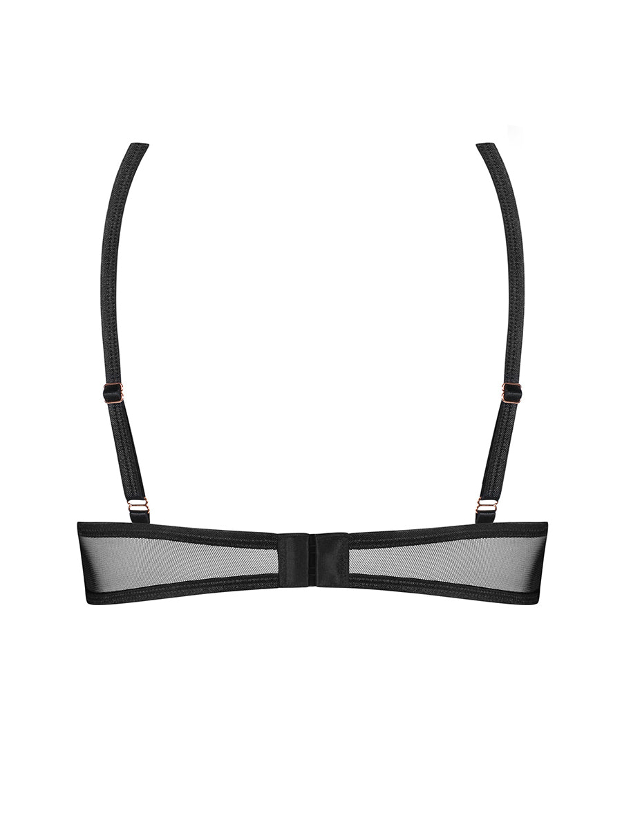 Euridia Open Cup Bra - Black