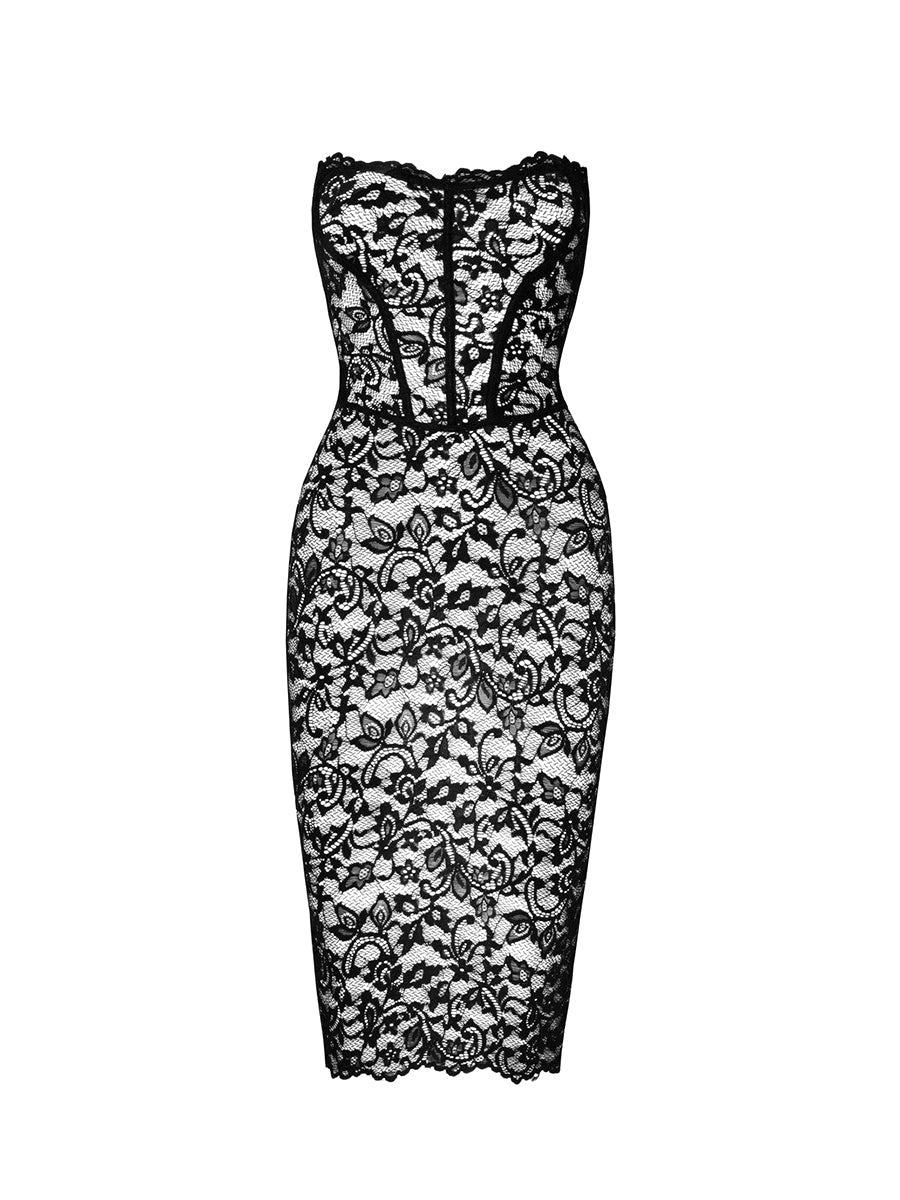 Catalyst Lace Up Midi Dress