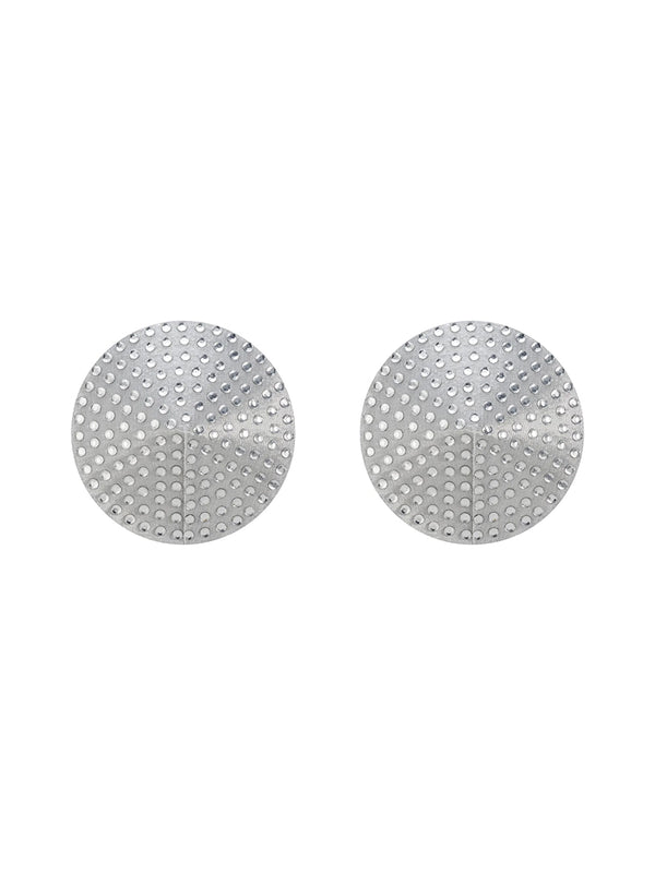 Freedom by Obsessive Silver Nipple Covers with Crystals