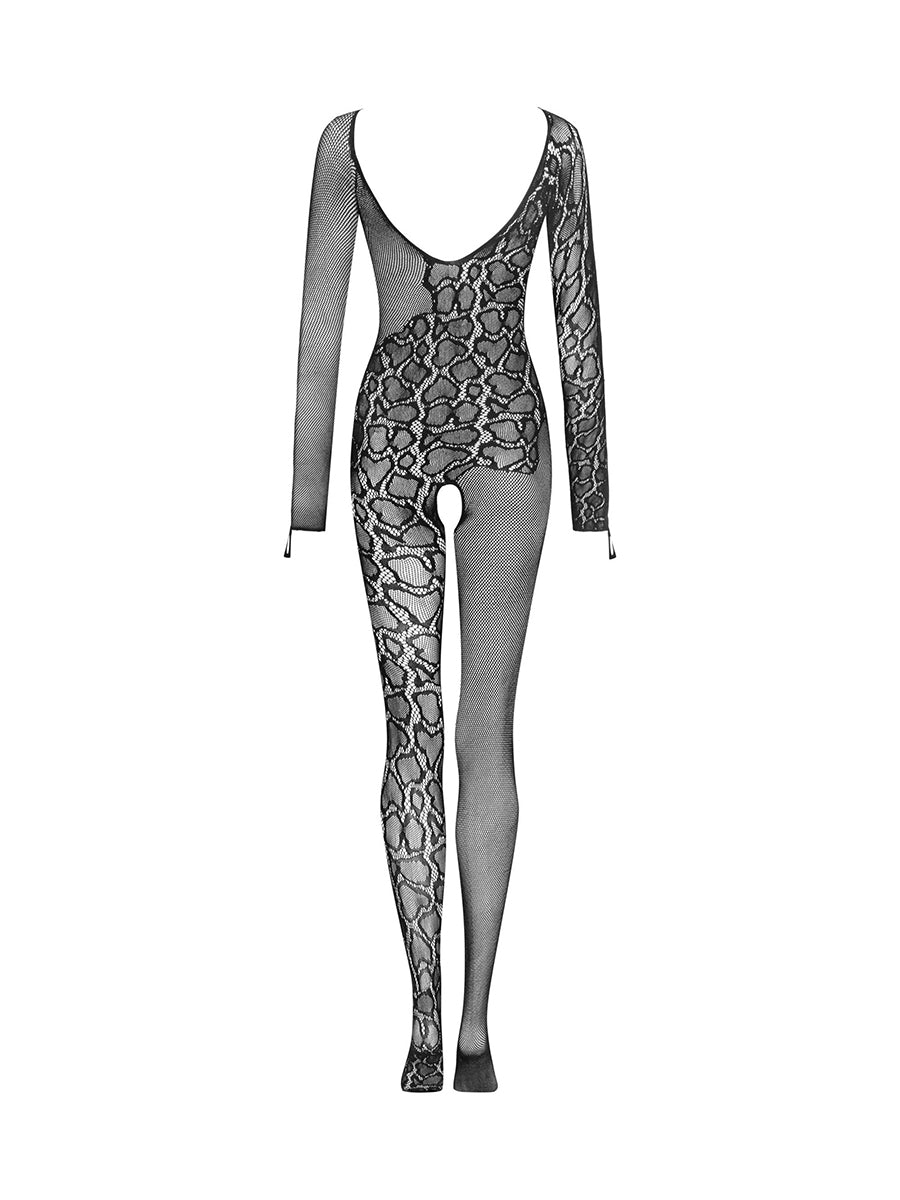 G326 Bodystocking with Long Sleeve