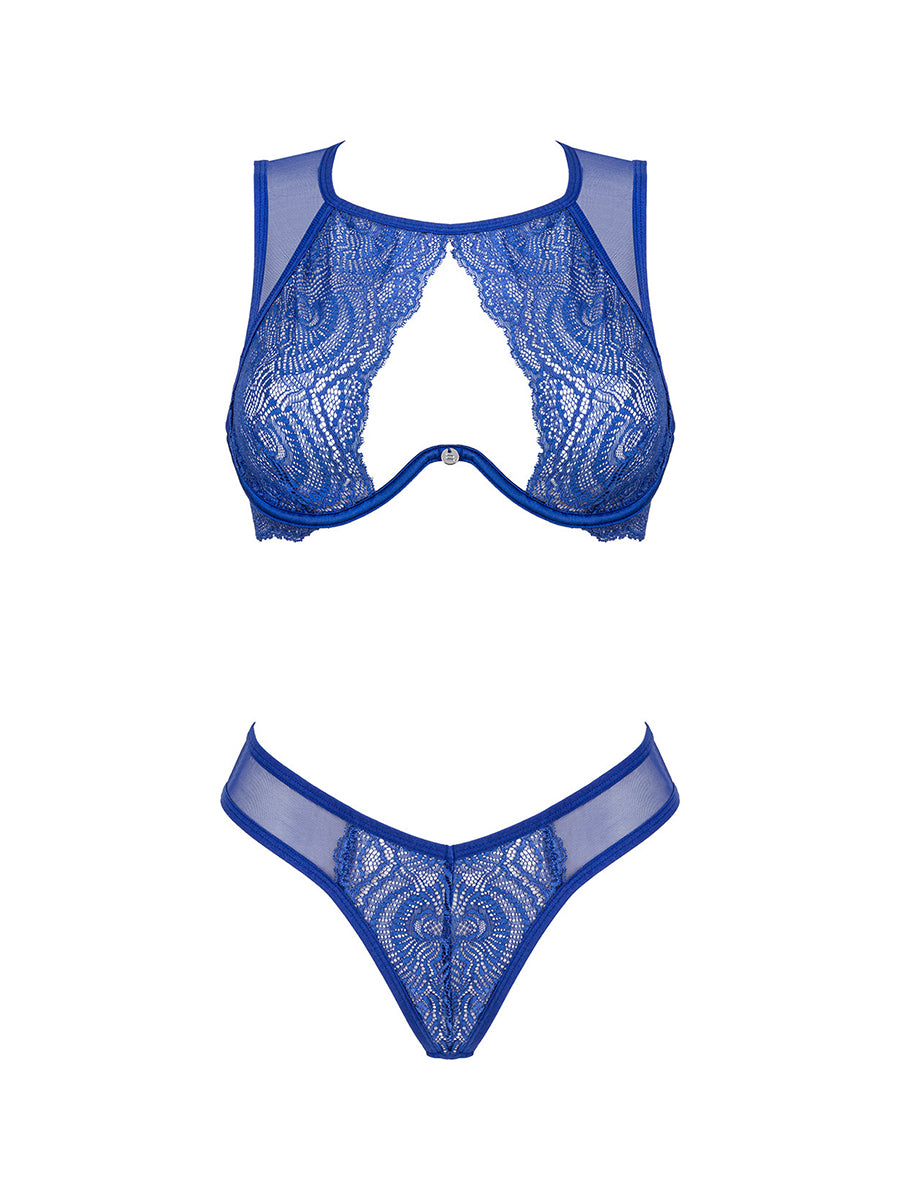 Giselia Blue Lingerie Set: Bra & Panties