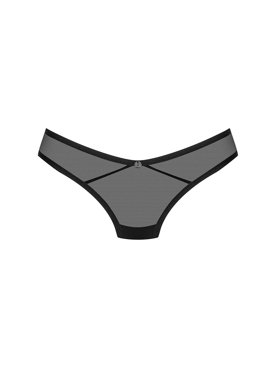 Glandez See-through Thong - Black