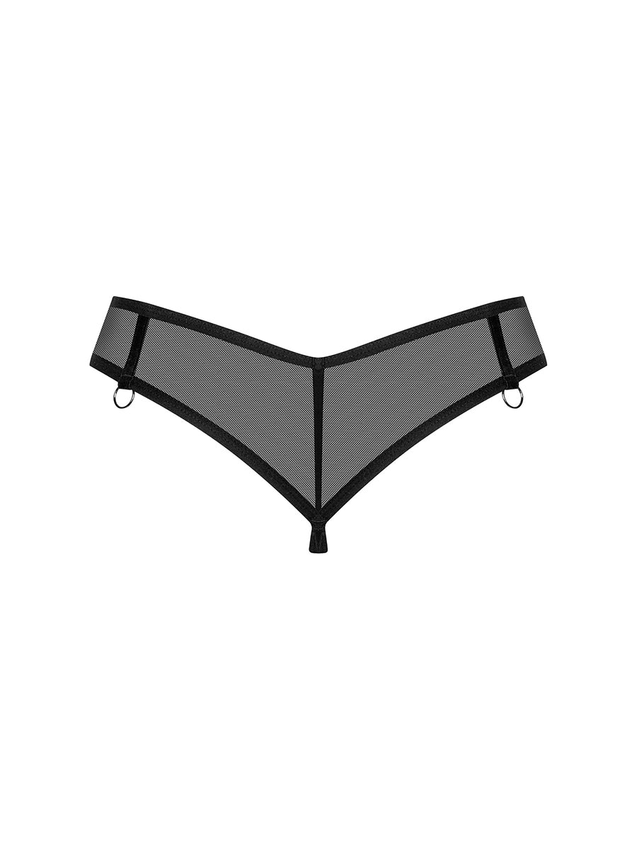 Glandez See-through Thong - Black