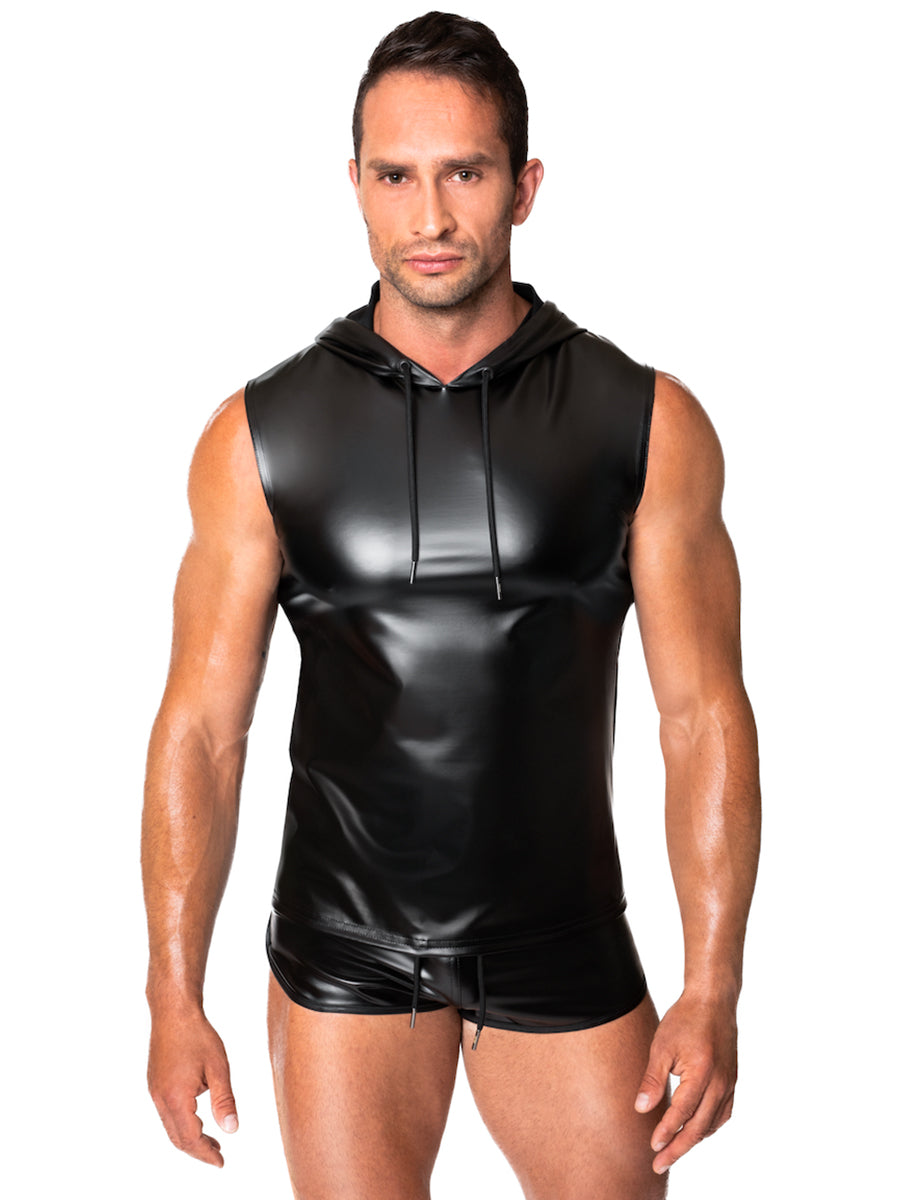 Frenzy Power Wetlook Sleeveless Hoodie