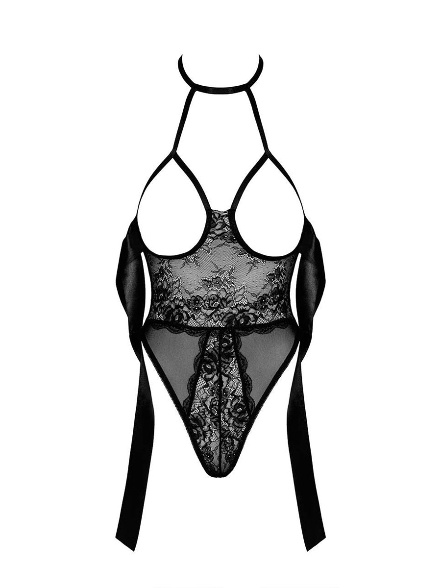 Sexy Kiss Teddy 246 and Sattin Ribbon - Black