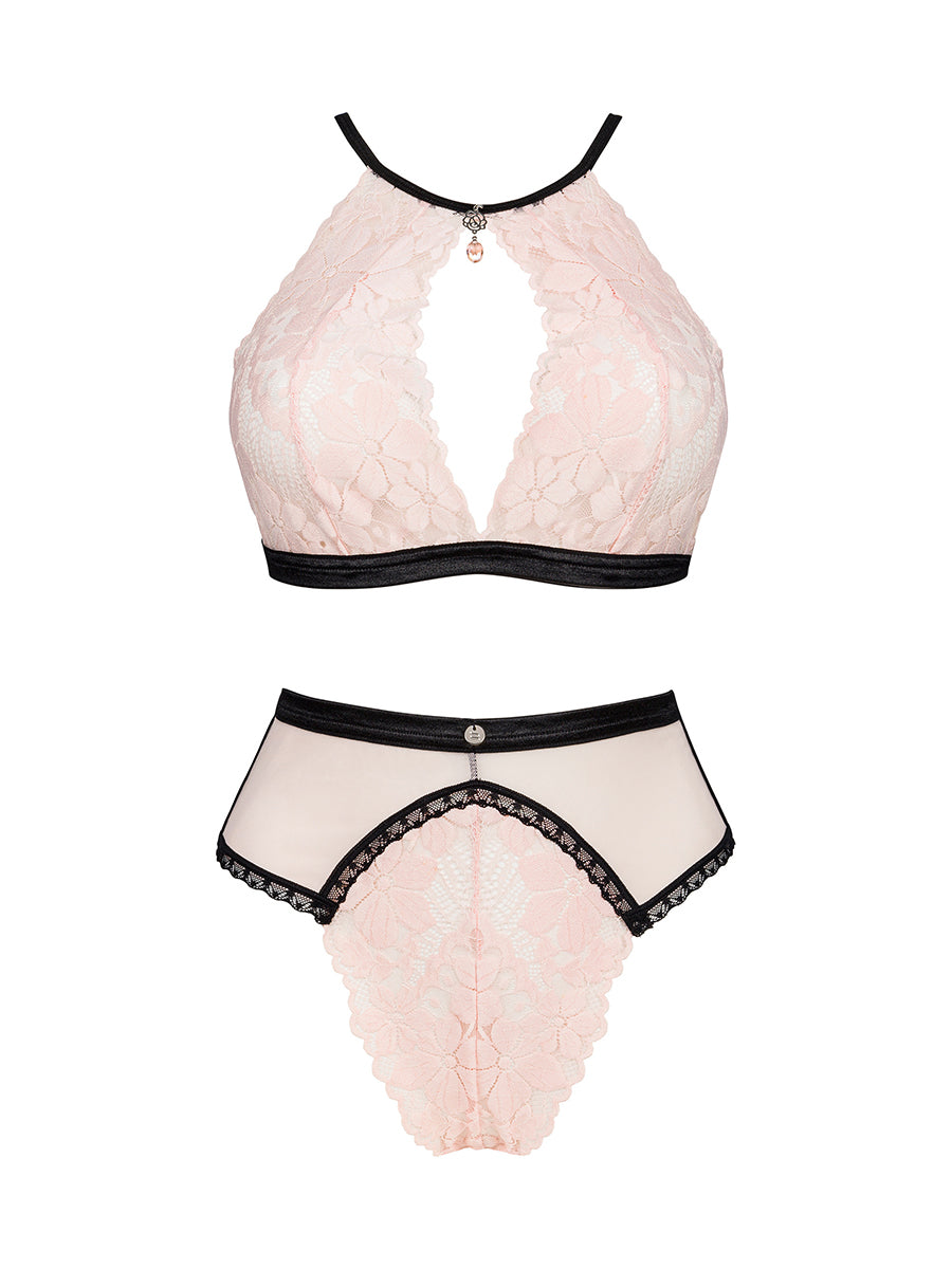 Lilines Pink Lingerie Set: Bra & Panties