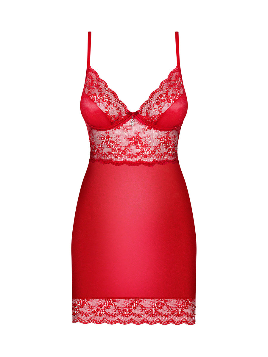 Lovica Red Chemise & Thong
