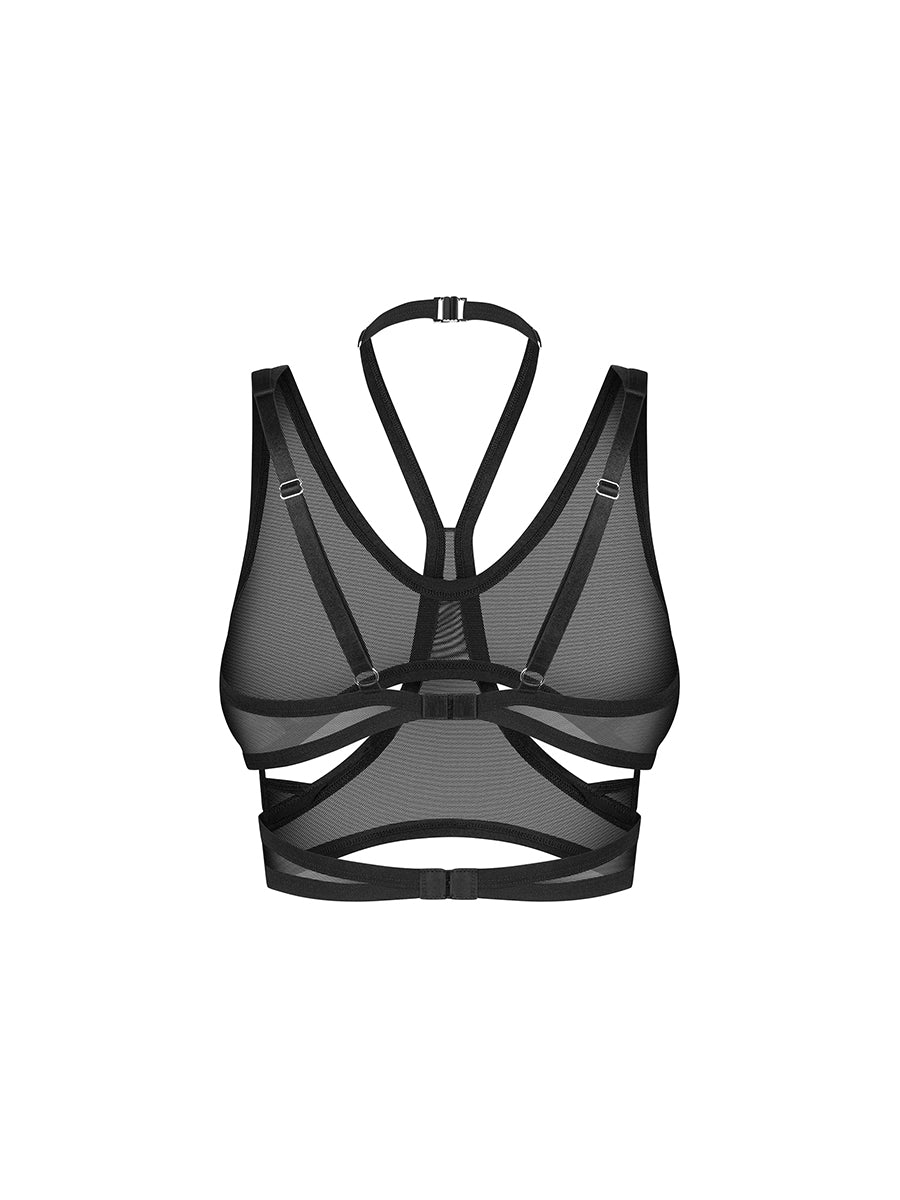 Mercuris Black Top of Transparent Mesh