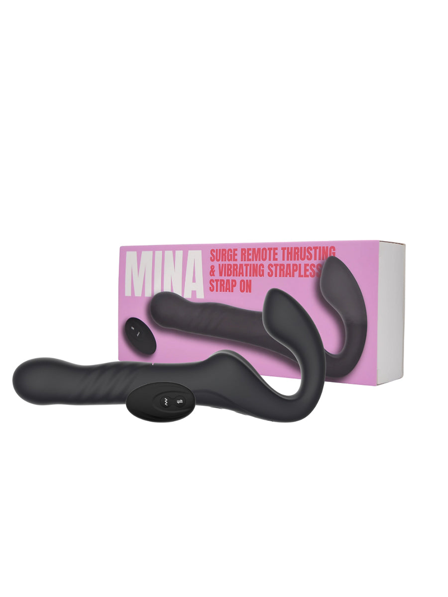 Surge Remote Thrusting & Vibrating Strapless Strap On