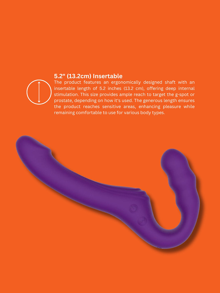 Echo Remote Vibrating Strapless Strap On