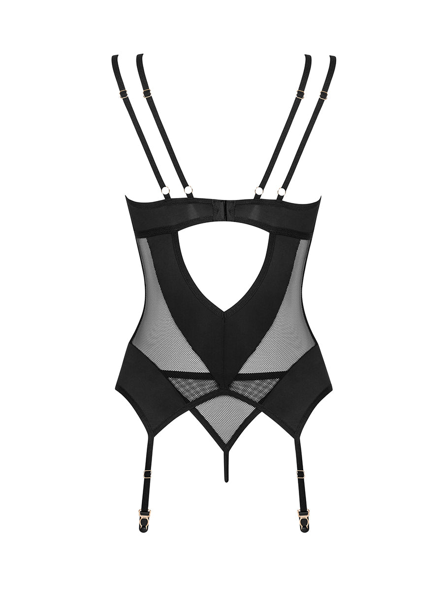 Nesari See-through Corset & Thong