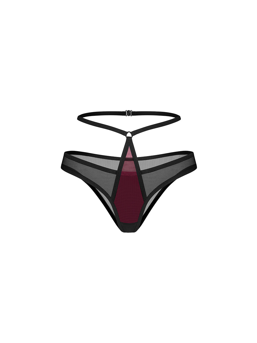 Parisel Burgundy Double-Layered Panties