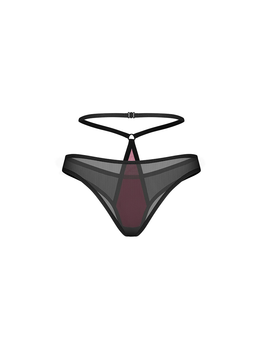 Parisel Burgundy Double-Layered Panties