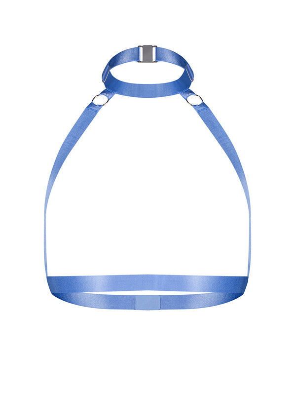 Freedom by Obsessive Blue Harness Top