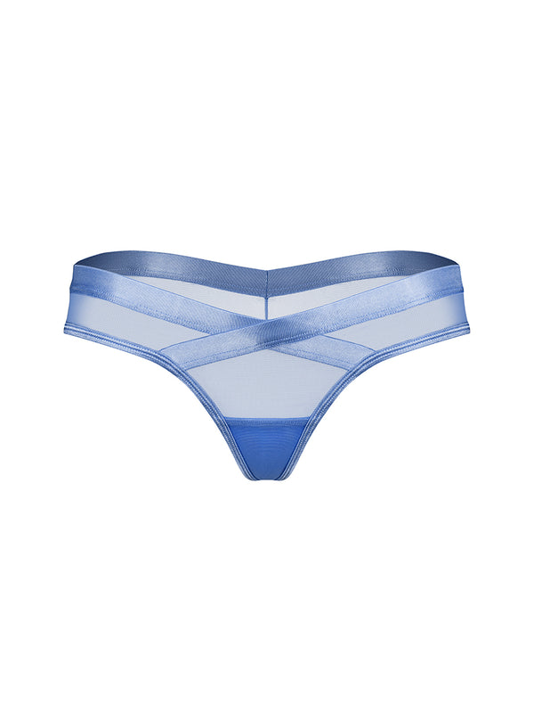 Freedom by Obsessive Transparent Blue Thong