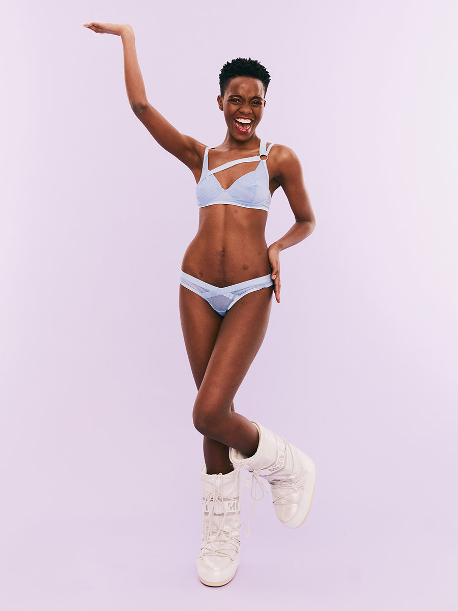 Shaderi Transparent Blue Thong