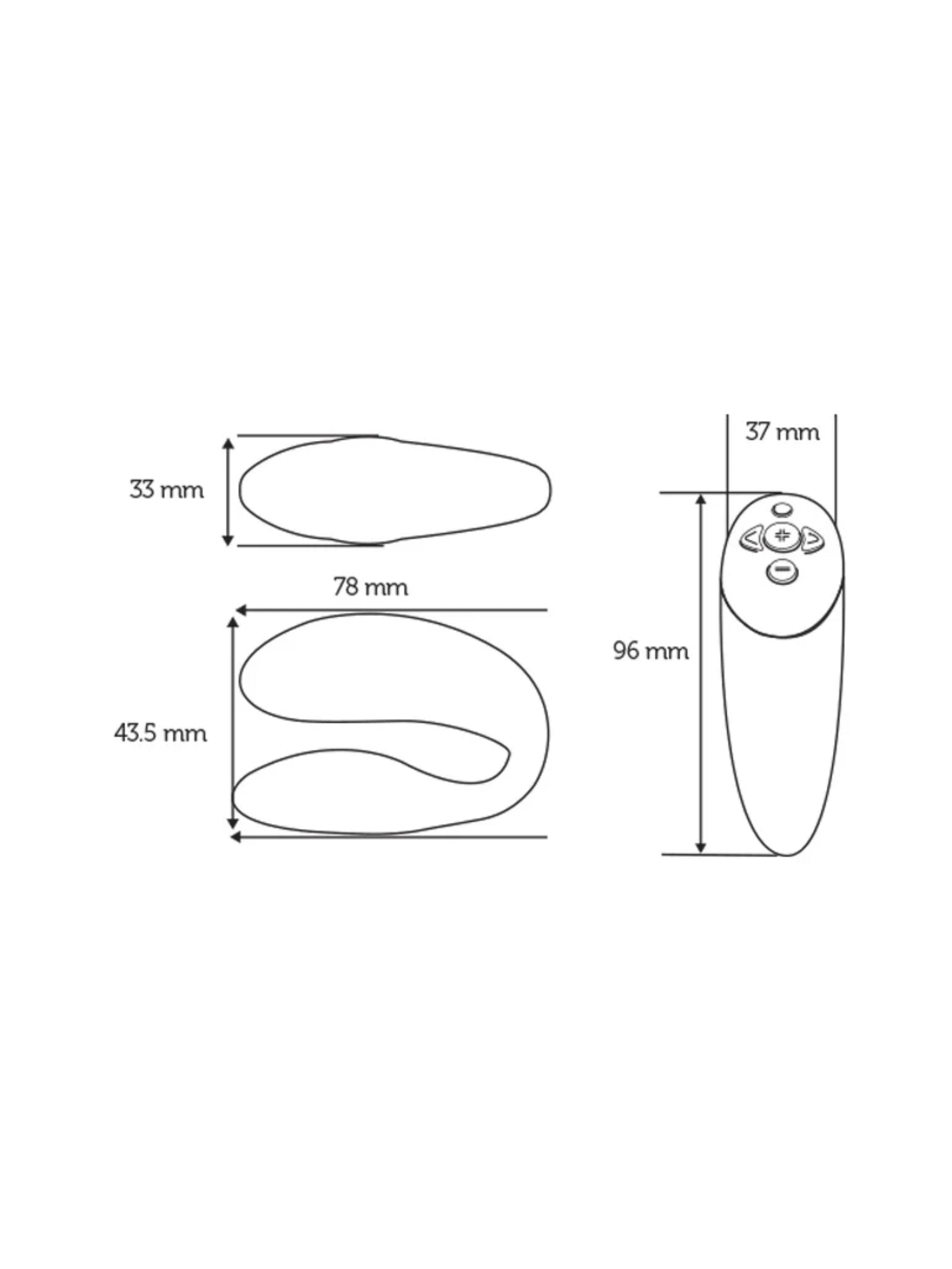 We-Vibe Chorus intelligent wearable couples vibrator designed for hands-free shared intimacy.