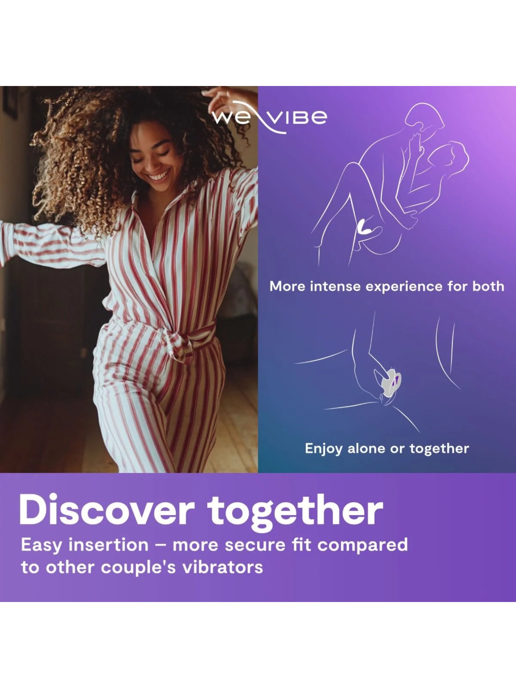 We-Vibe Sync O couples vibrator featuring a secure O-shape architecture for uninterrupted hands-free stimulation.