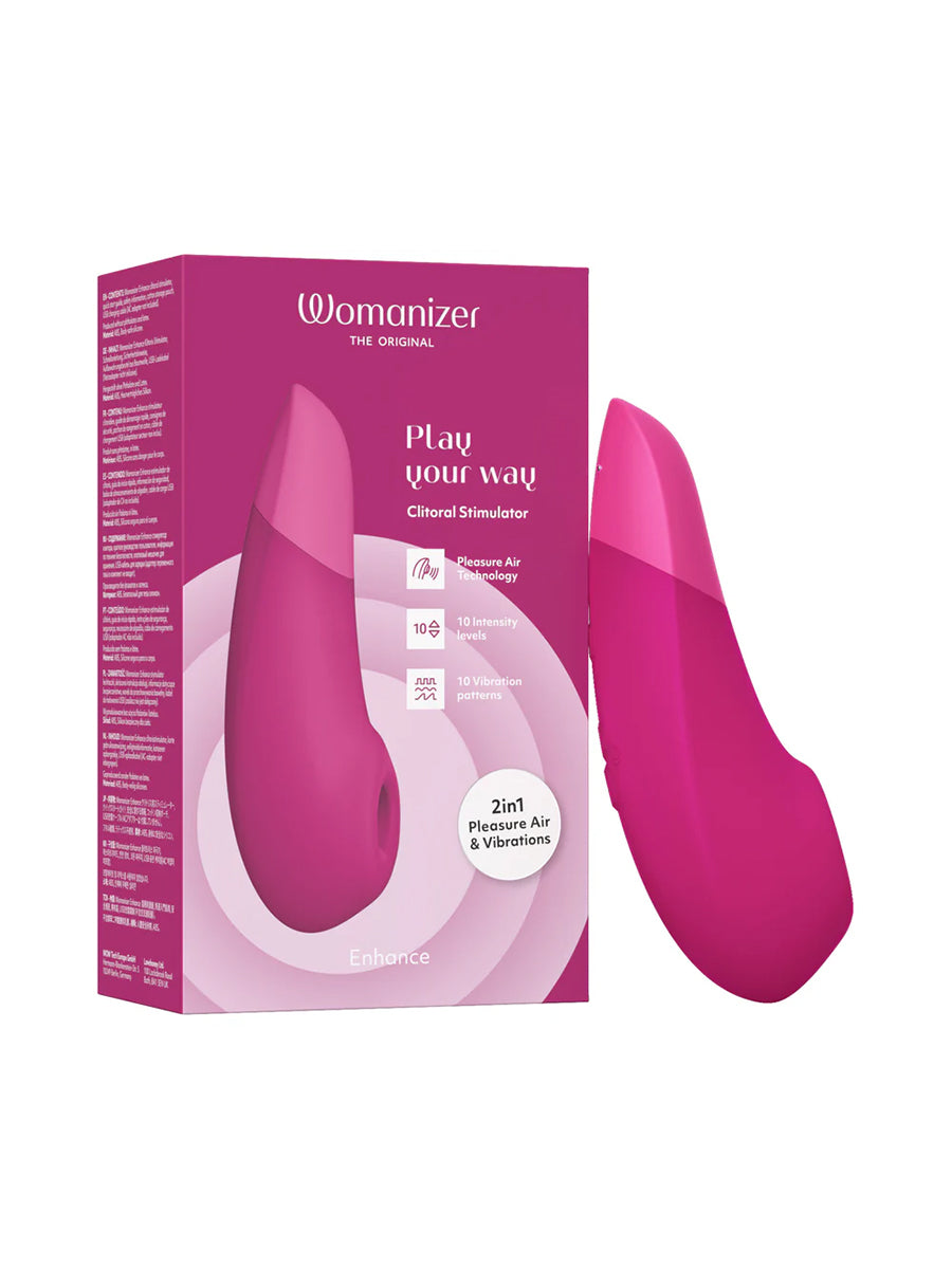 Womanizer Enhance dual-action clitoral stimulator combining Pleasure Air and vibration