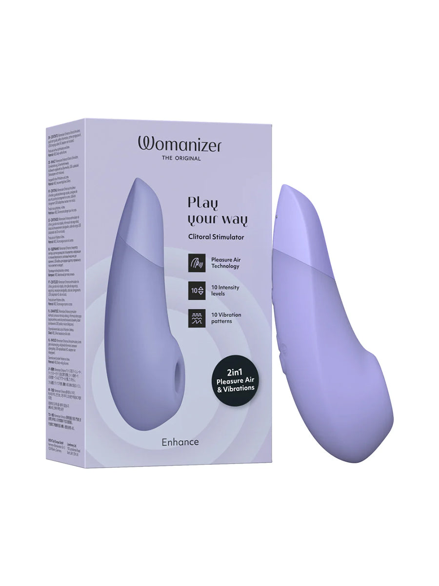 Womanizer Enhance dual-action clitoral stimulator combining Pleasure Air and vibration