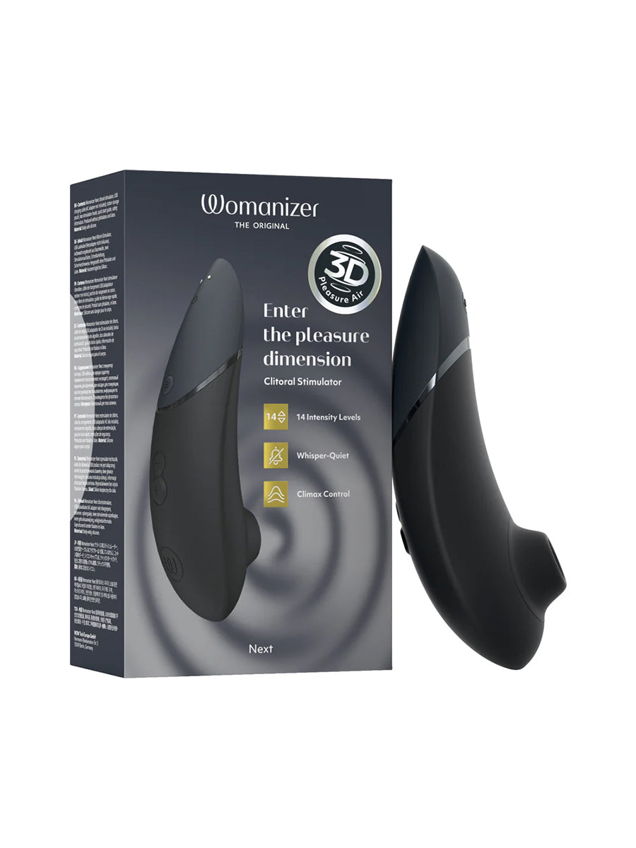 Womanizer Next premium clitoral stimulator fully coated in soft luxurious body-safe silicone
