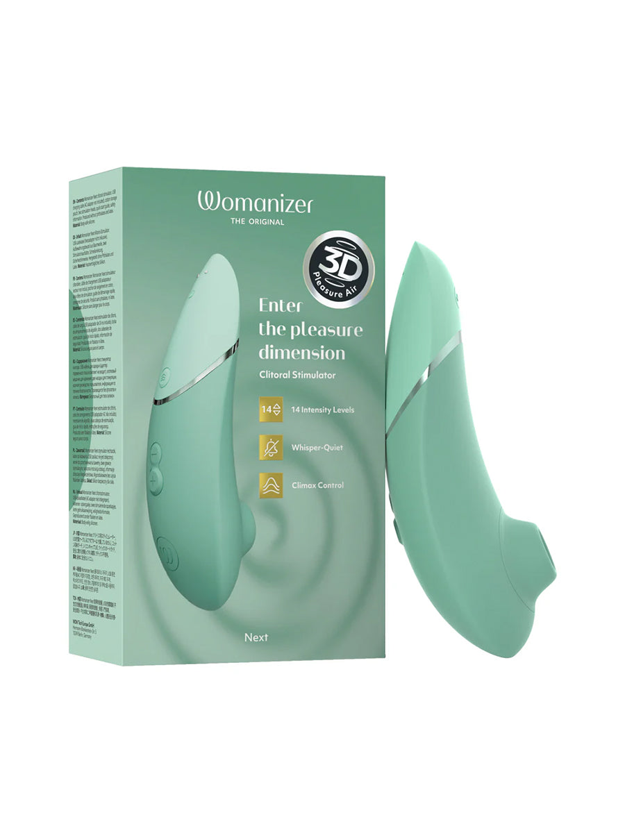 Womanizer Next premium clitoral stimulator fully coated in soft luxurious body-safe silicone
